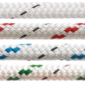 MARLOW Cuerda doble trenza blanca con mota