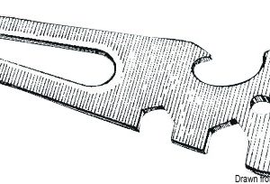 Herramienta multiusos fabricada en acero inoxidable AISI 316.