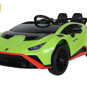 Coche eléctrico infantil Lamborghini Huracan STO con matrícula 2x65W 12V/9Ah