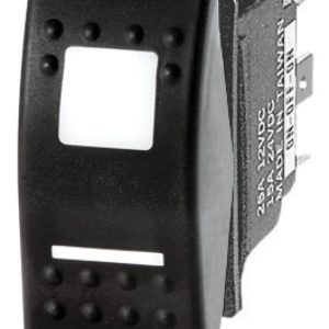 Interruptor basculante Marina R II de doble LED, estanco IP56