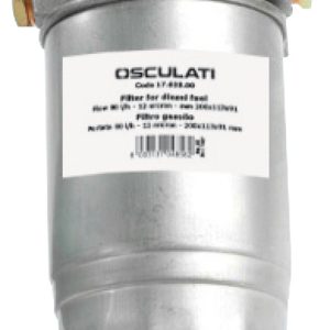 Filtro de papel de 12 micras para combustible diésel.