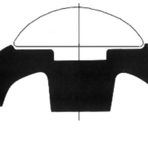 Base para listones de acero inoxidable