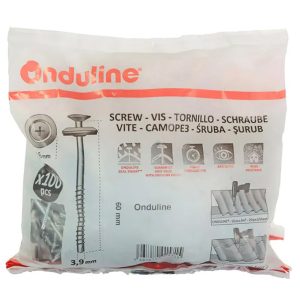 Bolsa 100 tornillos para sujetar placas de teja Onduline