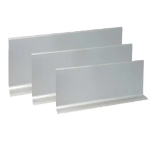 Pack de 20 unidades rodapié zócalo aluminio gris 2,00 m largo Satinado