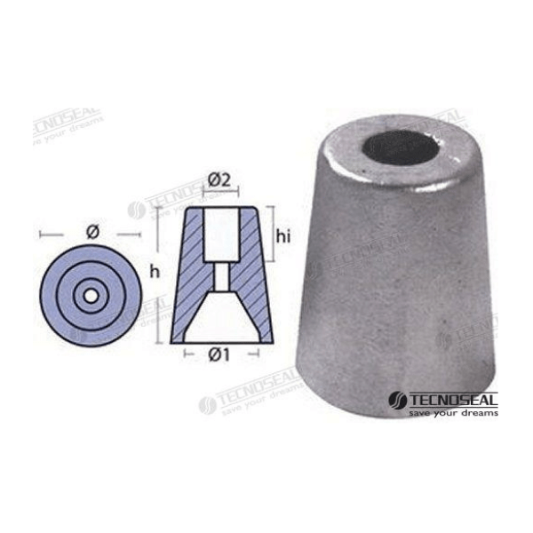 MF-TEN00475 – ANODO FERRETI ZINC EJE 40 - Imagen 2