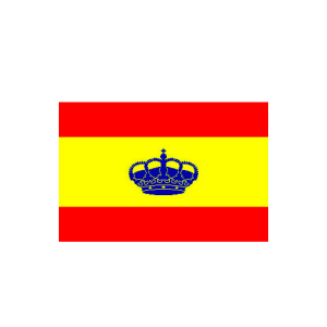 Bandera España con Corona 100 x 70 cm