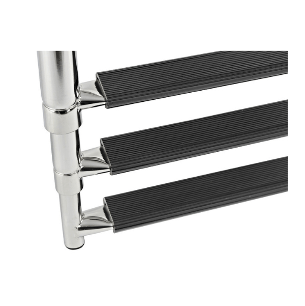 Escalera Telescópica Inox Ancha - Imagen 4